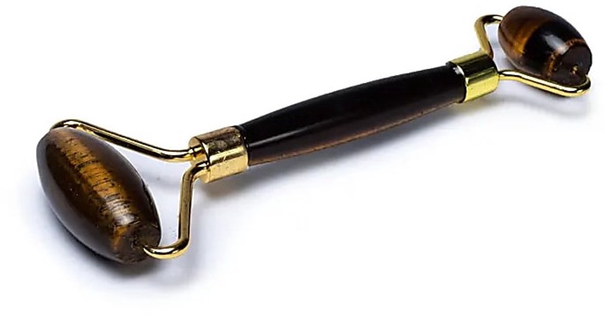 Massageroller tijgeroog - Gezicht massage - Kaak en Contour Roller