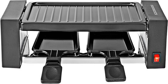 Melissa Gourmetstel voor 2 Personen - 400W - Grillplaat 23x10cm - 2 Raclette Pannetjes met Antiaanbaklaag - 16300031 - Zwart — afbeelding 5