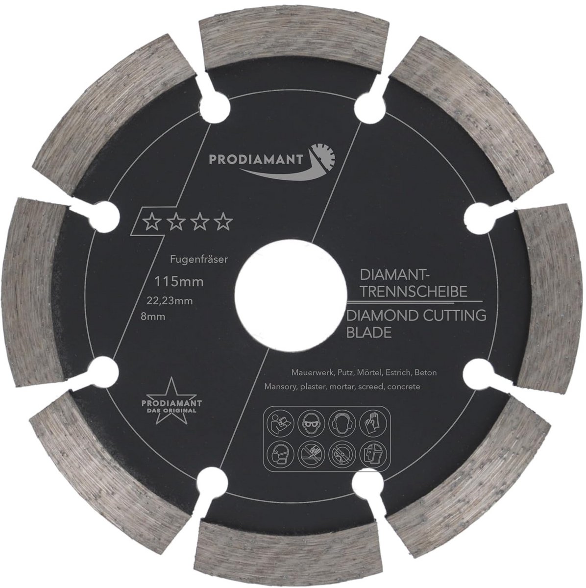 Diamant Voegenfrees Ø 115 mm - Zaagblad 8mm voor Beton, Metselwerk en Mortel