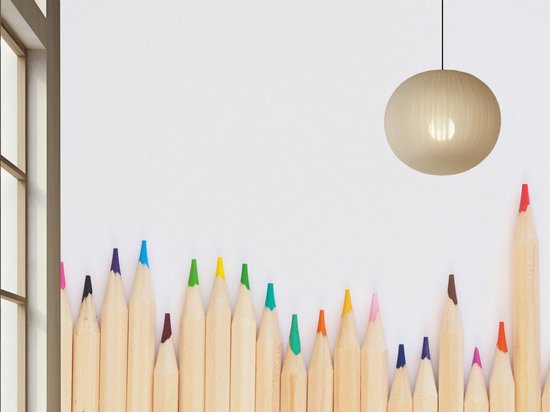 Peel & stick Fotobehang - Fotobehang Kleurrijk Spektakel Kleurpotloden Behang - 250x200 centimeter