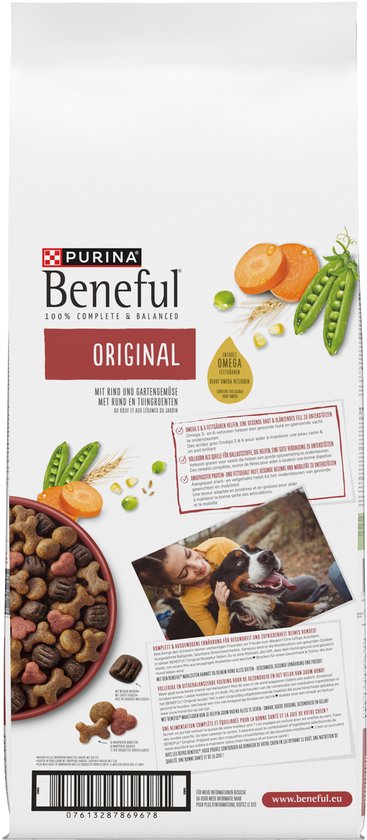 Beneful Original - Hondenvoer - Rund & Tuingroenten - 12 kg