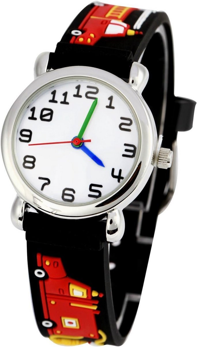Vrolijk Cartoon Kinderhorloge met Siliconen Armband voor Meisjes