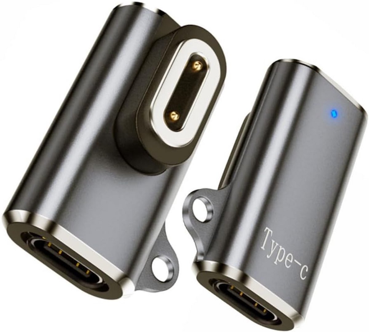 2-pack Magnetische USB C Oplaadkabel Adapter 2-polig 5.0mm voor Kinder Smartwatches