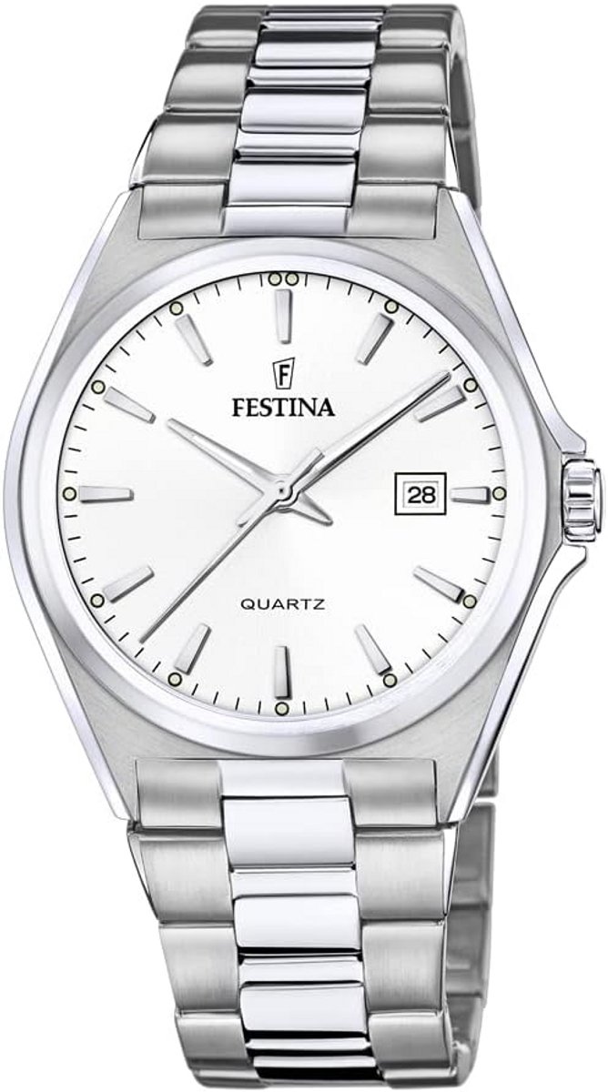 Klassiek Zilverkleurig Herenhorloge Roestvrij Staal