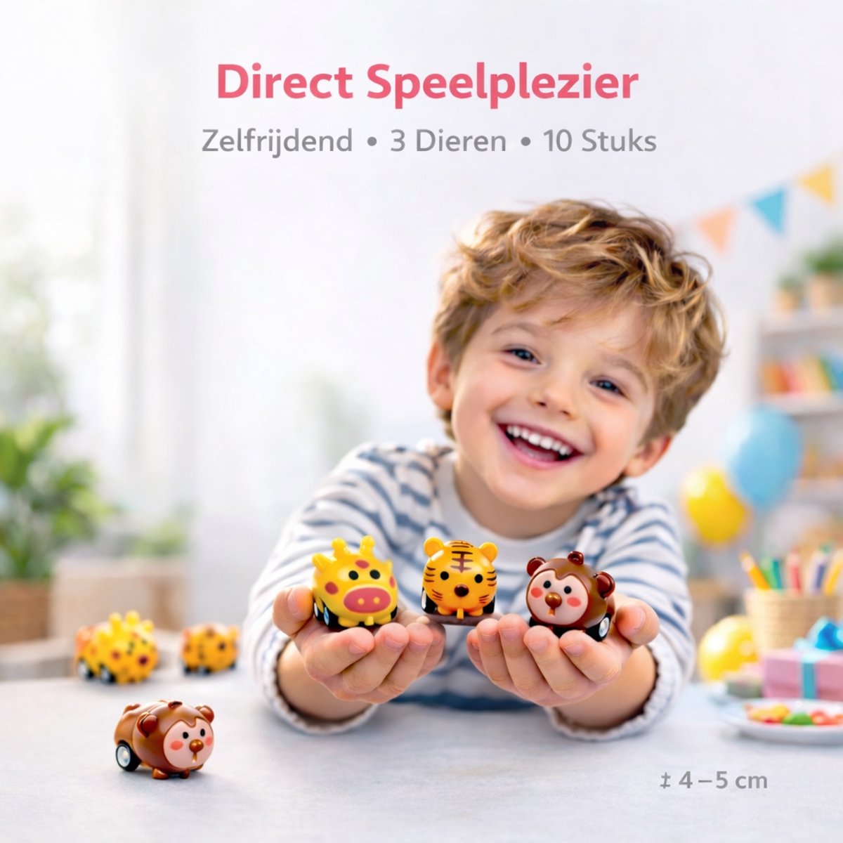 Isa's Friends® - Uitdeelcadeaus Terugtrek Beestjes - 10 stuks - Traktatie - Uitdeelcadeautjes voor Kinderen — afbeelding 5