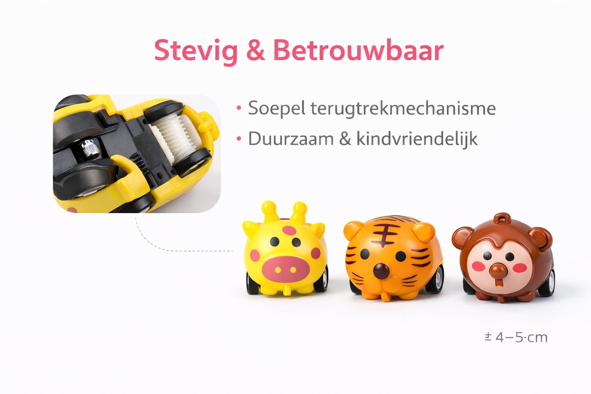Isa's Friends® - Uitdeelcadeaus Terugtrek Beestjes - 10 stuks - Traktatie - Uitdeelcadeautjes voor Kinderen — afbeelding 3