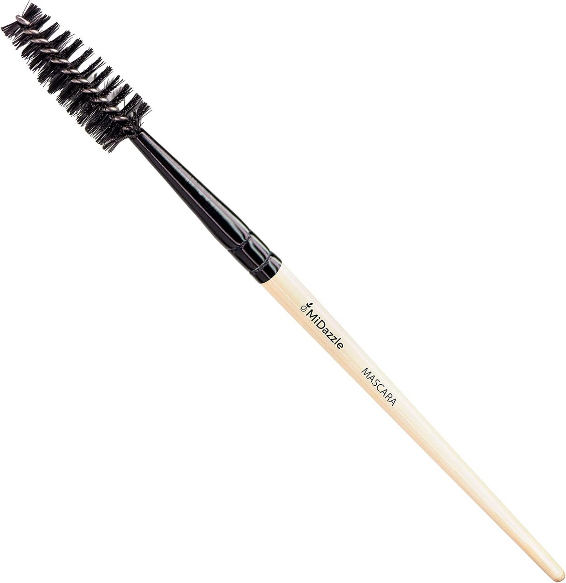 Premium Mascara Borstel met Houten Handvat voor Wimperstyling