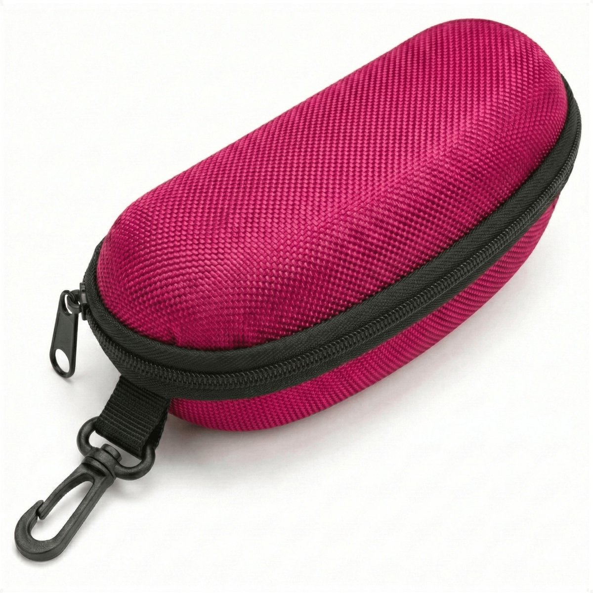 Techidna® - Brillenkoker met Rits en Clip - Roze - Voor Zonnebril & Leesbril