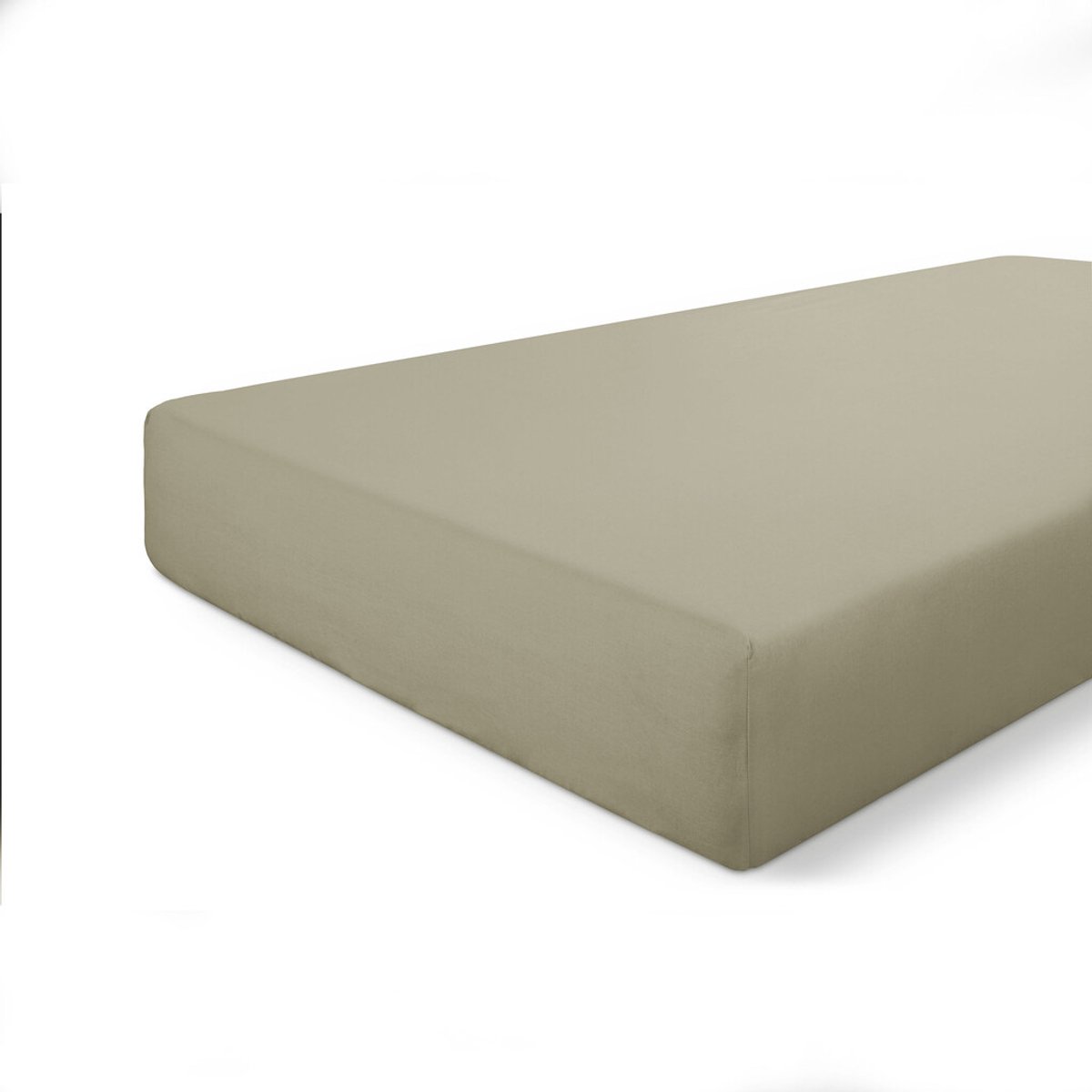 Walra Hoeslaken Crispy Cotton - 180x200 - 100% Katoen - Groen