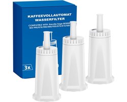 3x Mutital Waterfilters voor Sage Breville - Filterpatroon voor Koffiemachine - Compatibel met Barista en Oracle en ClaroSwiss - 3 Maanden per Filter