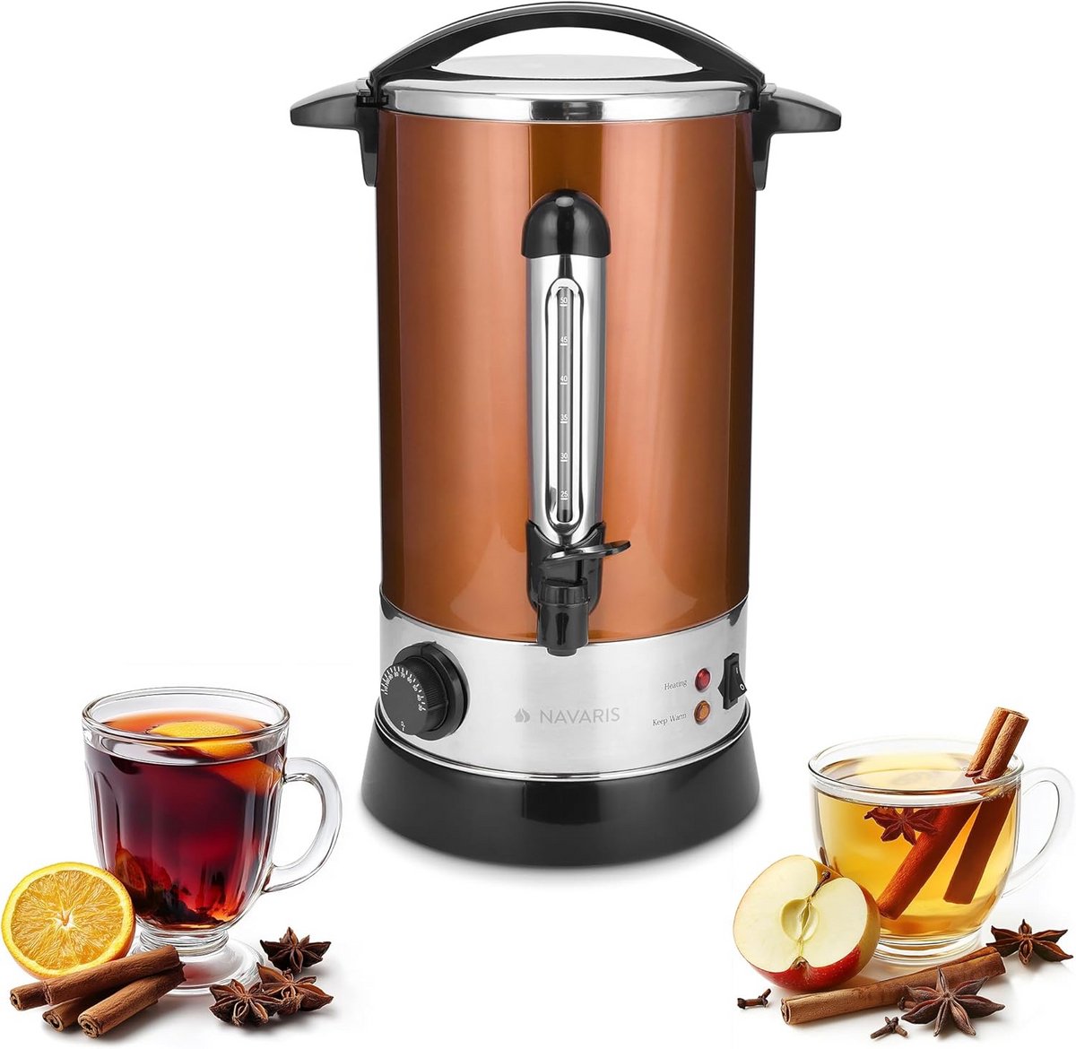 Glühweinketel 10L met Tap en Thermostaat - RVS Warme Dranken Dispenser