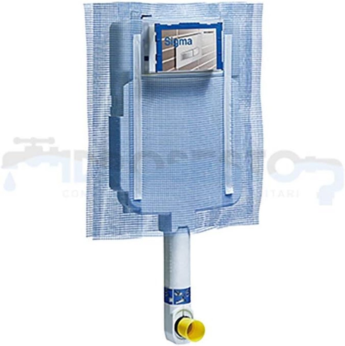 Inbouwkast voor toilet of bidet - Universele Cisterneplempkg | 8cm Dun