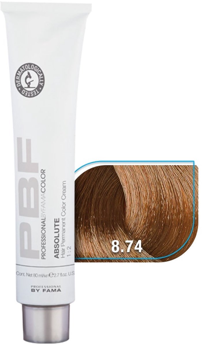 BY FAMA TINTE COLOR ABSOLUTE BROWN PBC TINTE 8.74, 80 ML