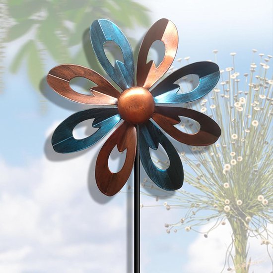 Metalen Tuinspinners voor Buiten - Tuinwindvanger en Windmolens - Premium Kinetische Windsculptuur voor Patio, Gazon en Tuin — afbeelding 4