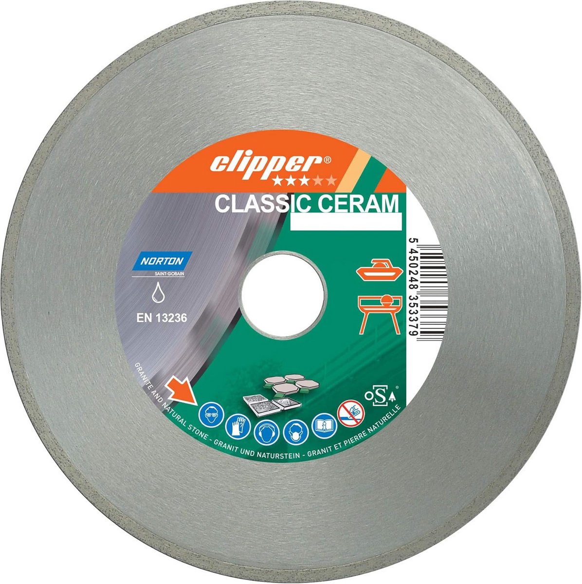 Diamant Zaagblad Voor Tegels en Harde Materialen Doorsnede 200 mm