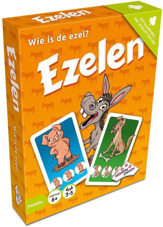 Ezelen - Kaartspel - Supersnel reactiespel voor jong en oud