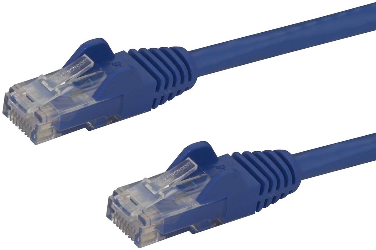 1 Meter Blauwe Cat6 UTP Netwerkkabel met Knikbescherming