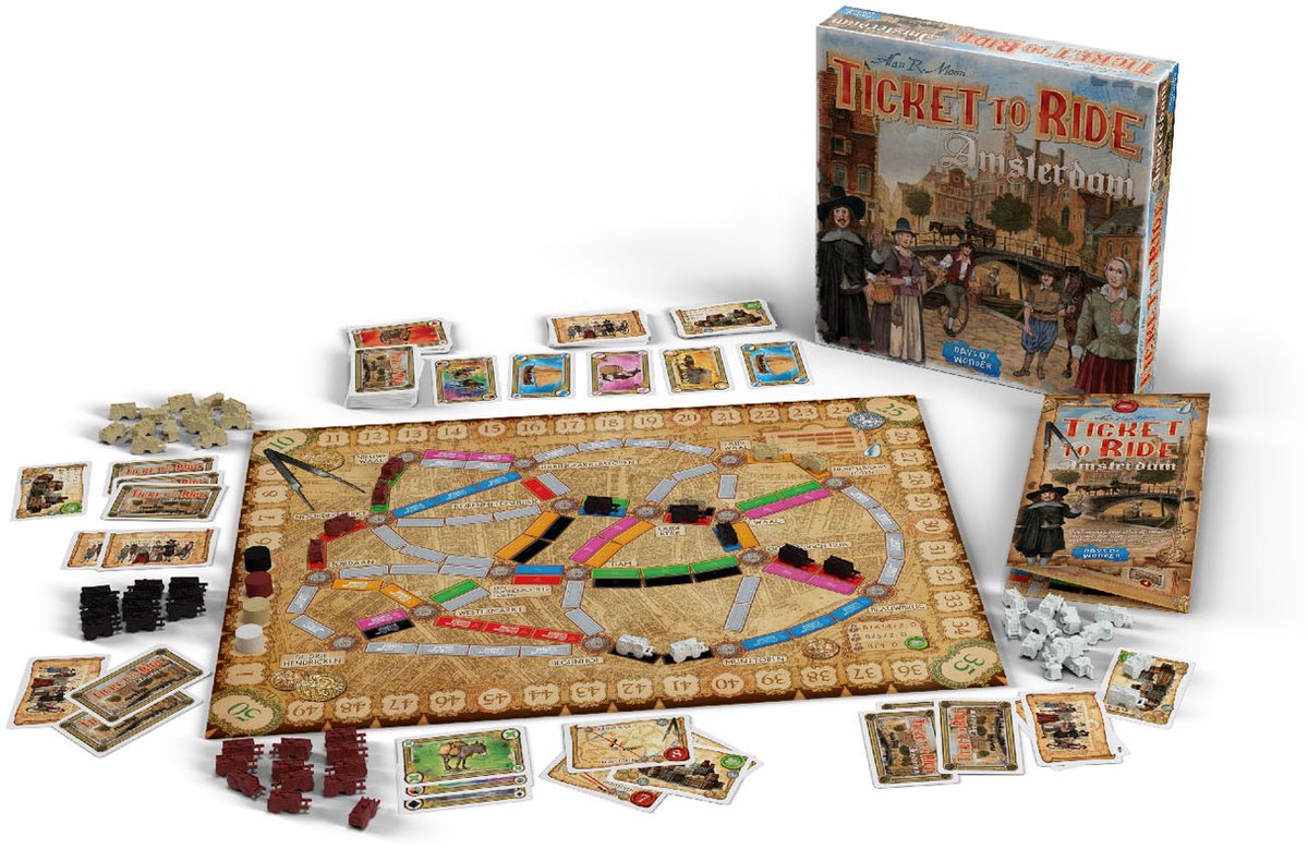 Ticket to Ride Amsterdam – Nederlandstalig Bordspel voor 2 tot 4 spelers - Snel & Strategisch gezelschapsspel vanaf 8 jaar — afbeelding 12