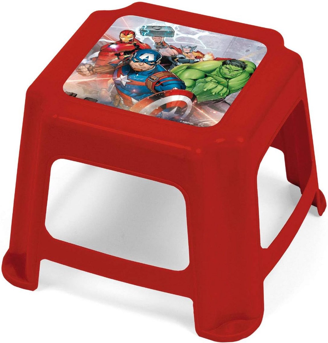 Kinderkrukje - Stoeltje Kinderen - Zelfstandig Zitten - Hoge Kwaliteit Materiaal - 27 x 27 x 21 cm - Rood