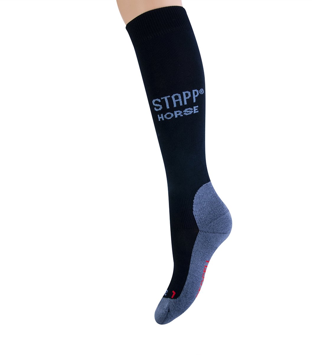 STAPP - 2-Pack - Horse Deocell Paardrijsokken - Kniehoogte - Anti Geur - Heren / Dames - marine - 35-38 - 33800