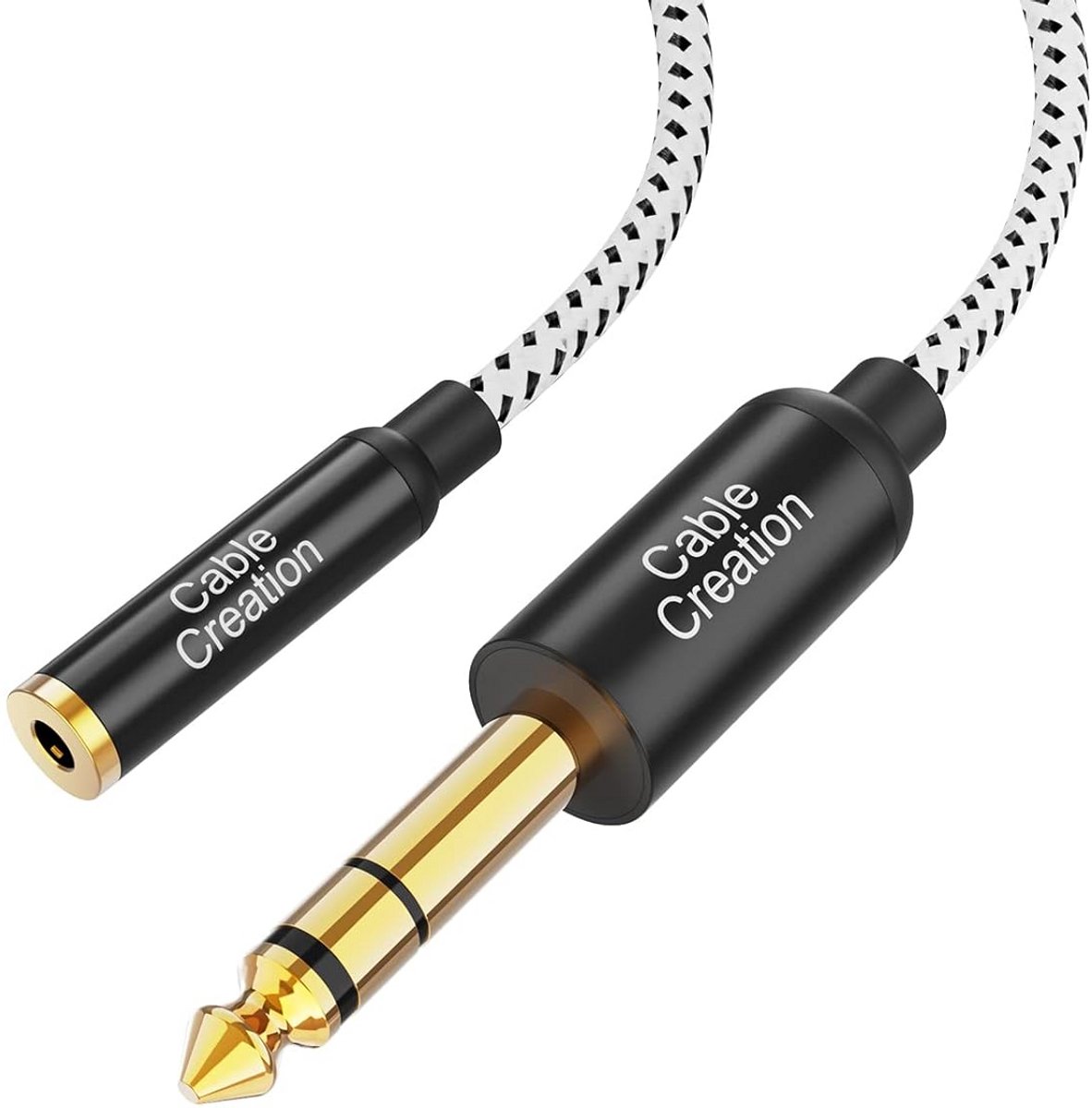 Adapterkabel 3,5 mm Jack Vrouwelijk naar 6,35 mm Jack Stekker Stereo Audio
