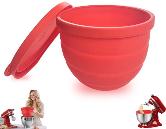 Siliconen voeringen voor KitchenAid Mixer, 5 Qt met Deksels Keukenhulp