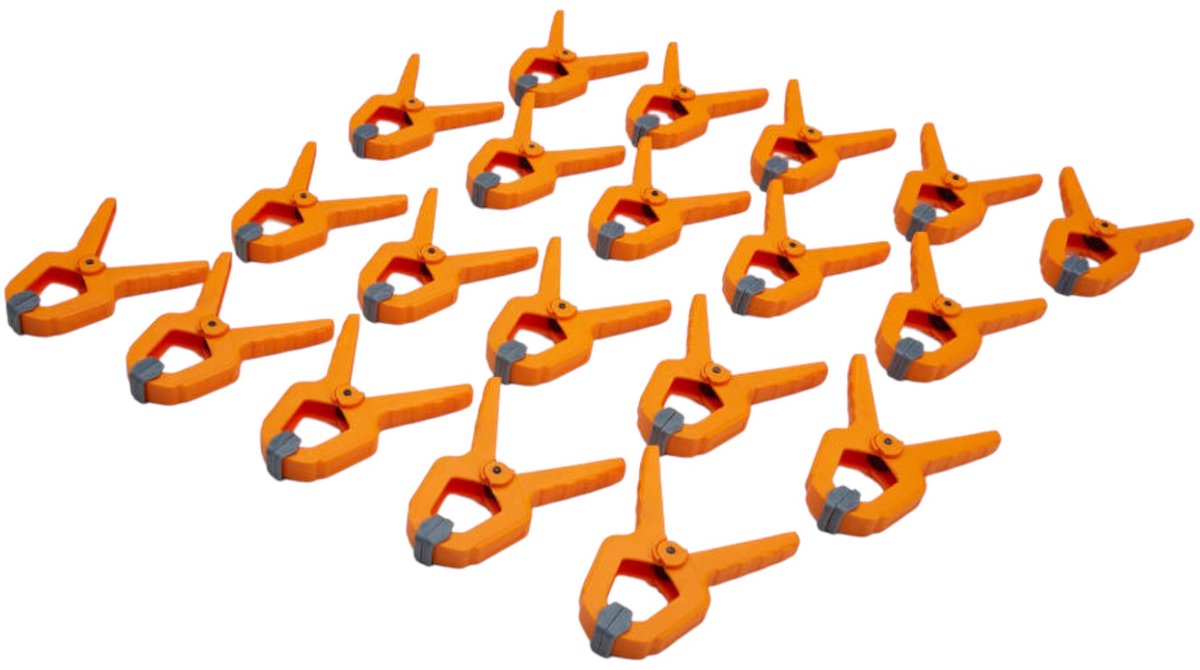 Bora Veerklemmen Mini 2,54 cm set 20 stuks / Spring Clamps Mini 1 set 20 pcs OP=OP
