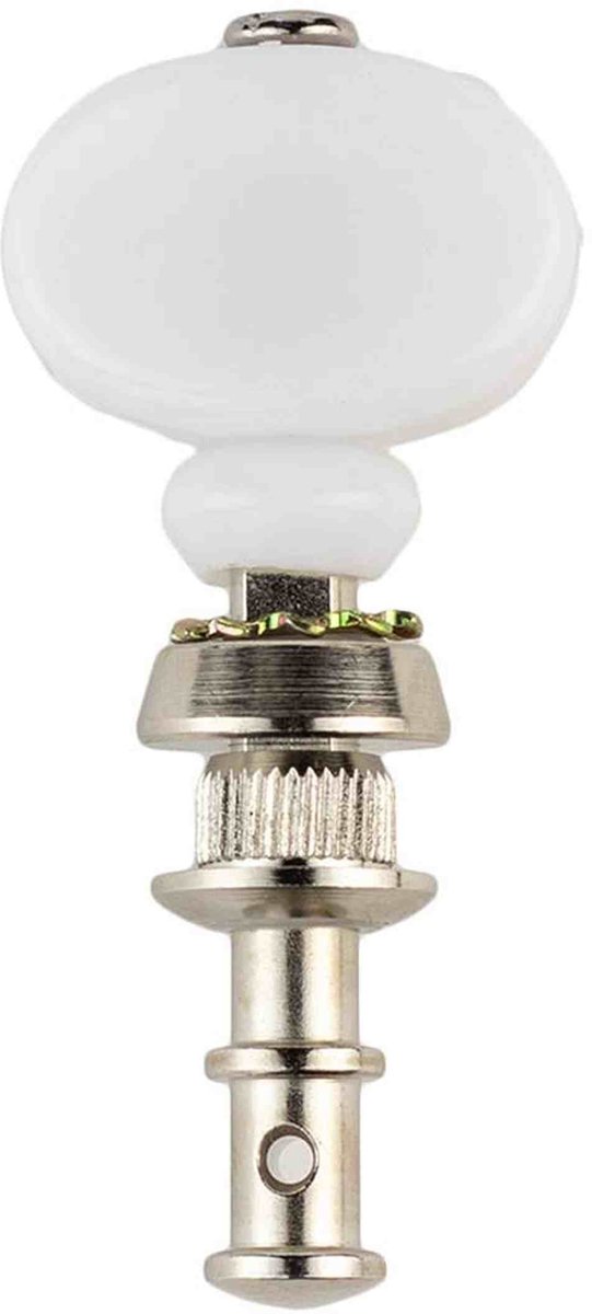Boston UMH-200-WH Stemmechanieken voor Ukelele Vernikkeld met Witte Knoppen Set van 4