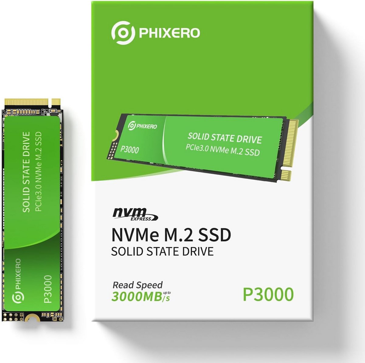 Interne NVMe M.2 SSD 256GB - PCIe 3.0 Hoge Snelheid tot 3000MB/s