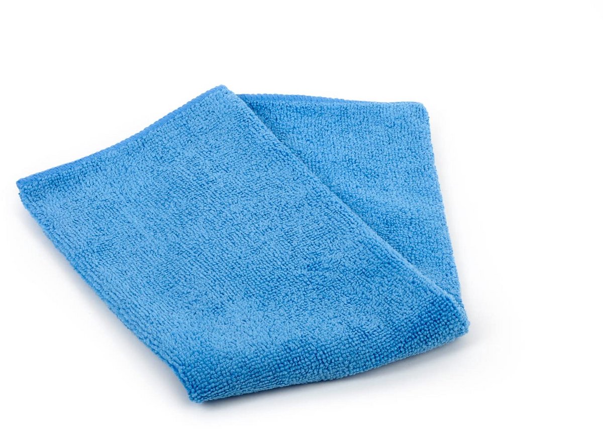 Microvezeldoekjes Blauw 40x40 cm - 10 Stuks - Individueel Verpakt