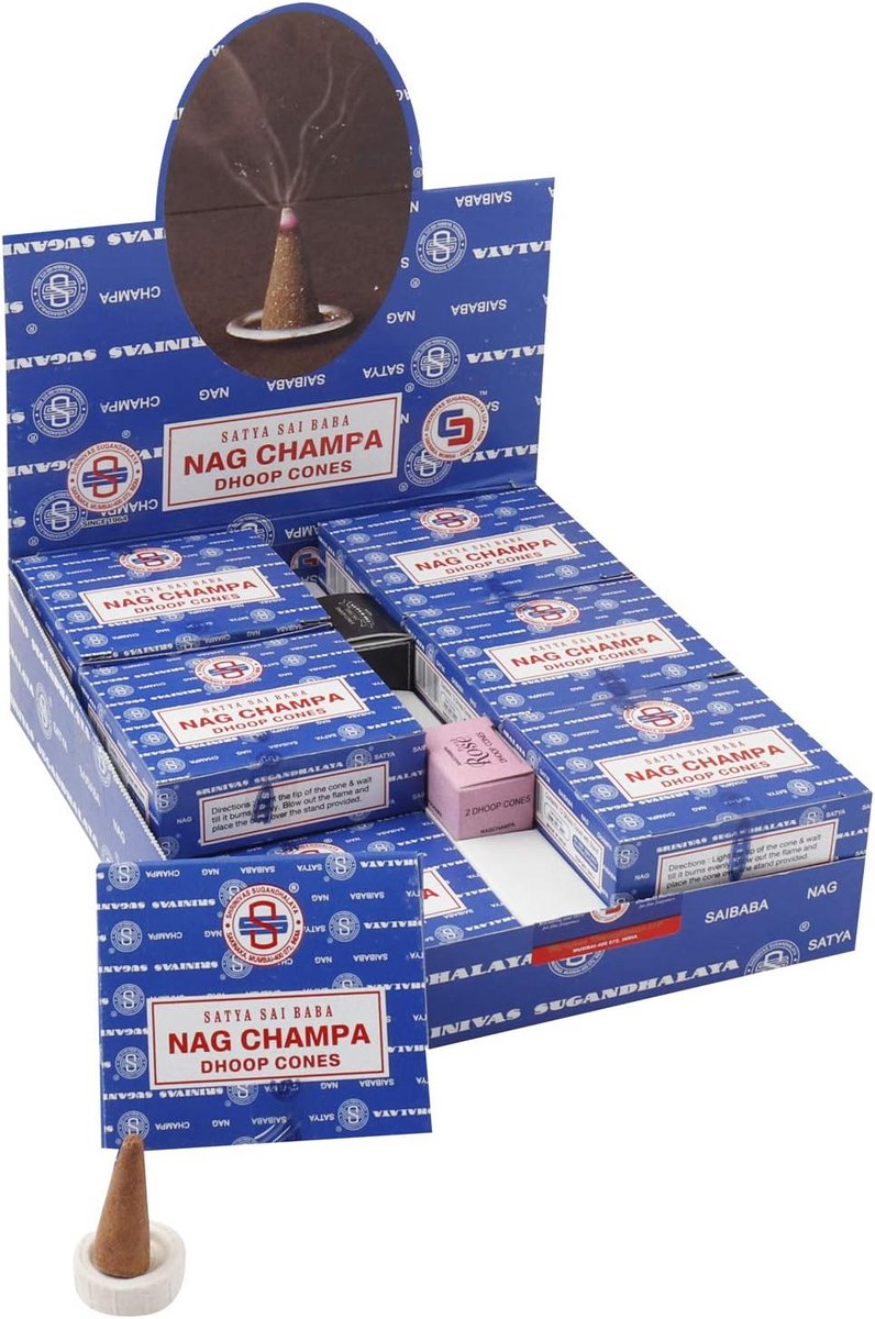 Dhoop Cones Wierookstokjes - 12 Stuks