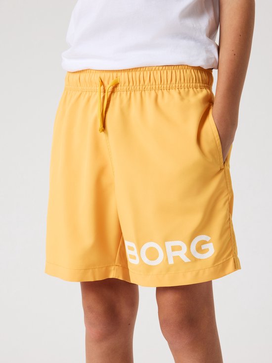 Björn Borg Zwembroek Kinderen Zwemshort Jongens Oranje Marigold - 100% Gerecycled Polyester - Maat 158-164