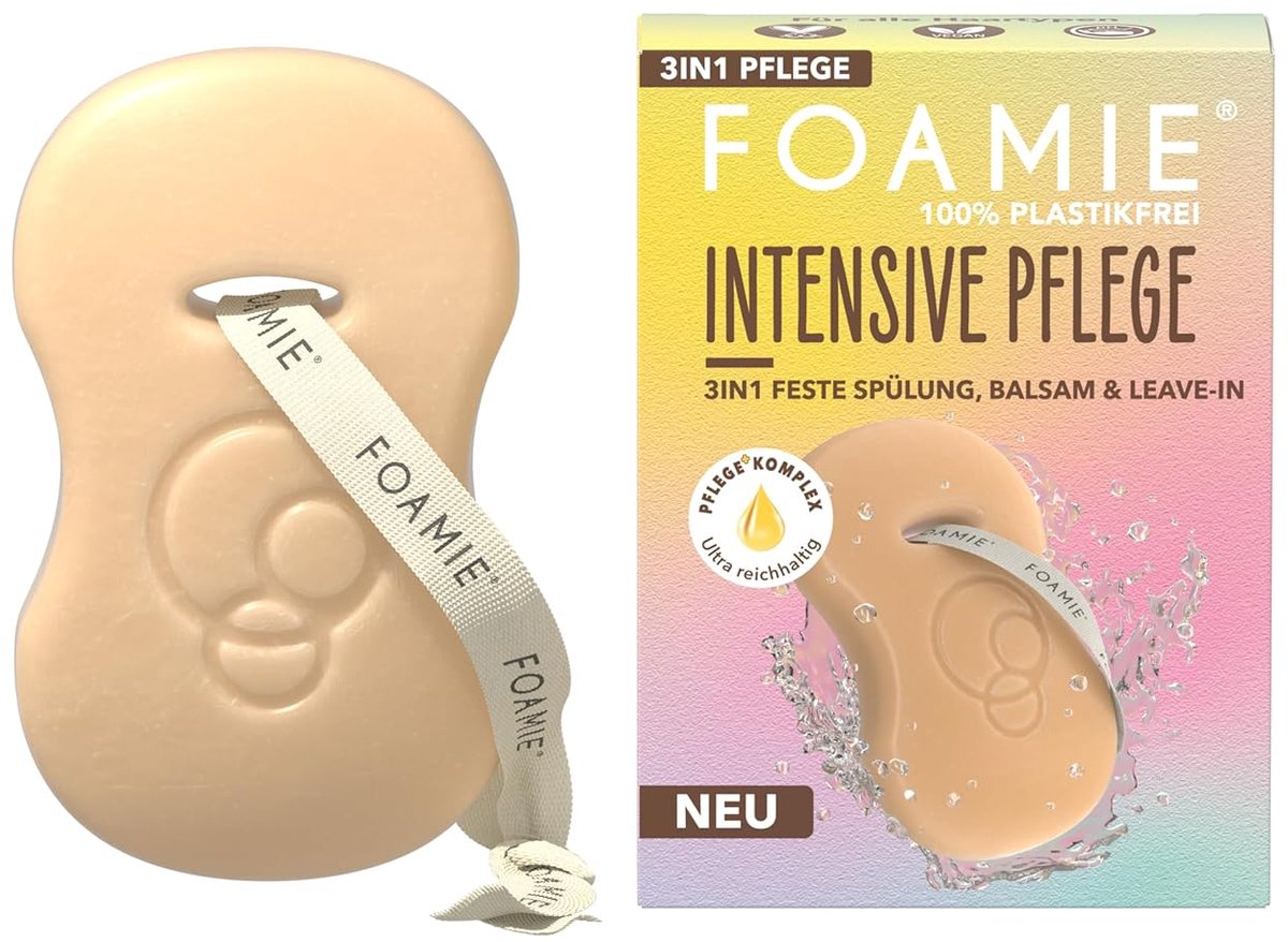 Foamie 3-in-1 Conditioner Bar – Met Olijfolie, Shea- & Cacaoboter – Haarmasker, Conditioner & Leave-in – Voor Alle Haartypes – 45 g