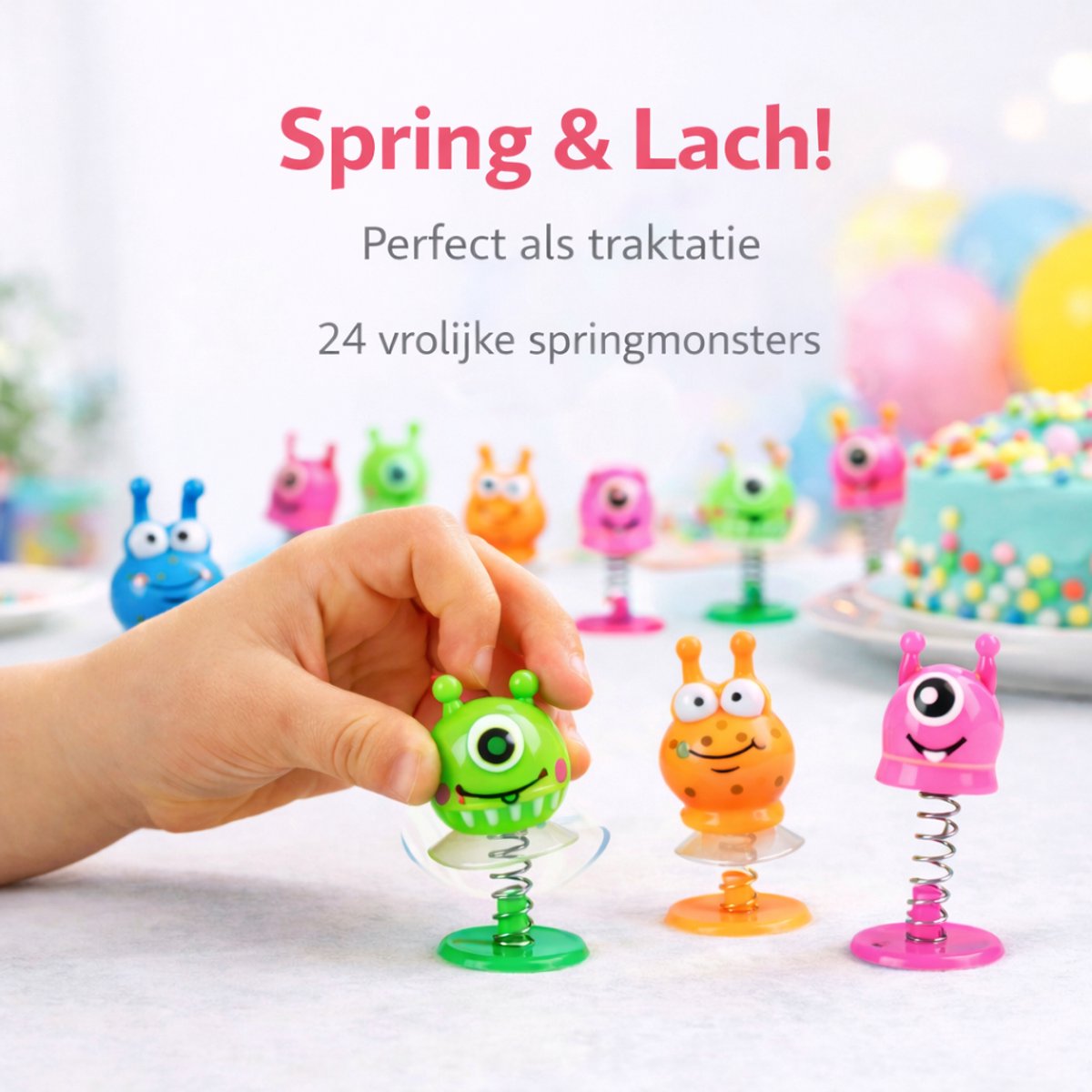 Isa's Friends® - Uitdeelcadeaus Bouncing Monsters - 24 stuks - Traktatie — afbeelding 3