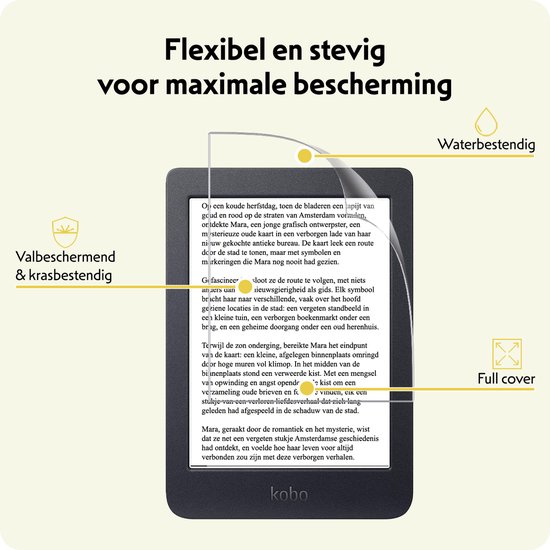 Screenprotector - Folie Geschikt voor - Kobo Nia - Screenprotector Bescherm Folie - Screenprotector Folie Geschikt voor Kobo Nia Screenprotector — afbeelding 5