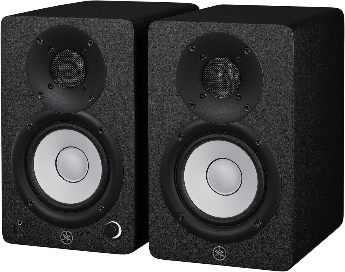 Actieve Studiomonitor Zwart Compact 2-weg Luidsprekersysteem voor Muziekproductie