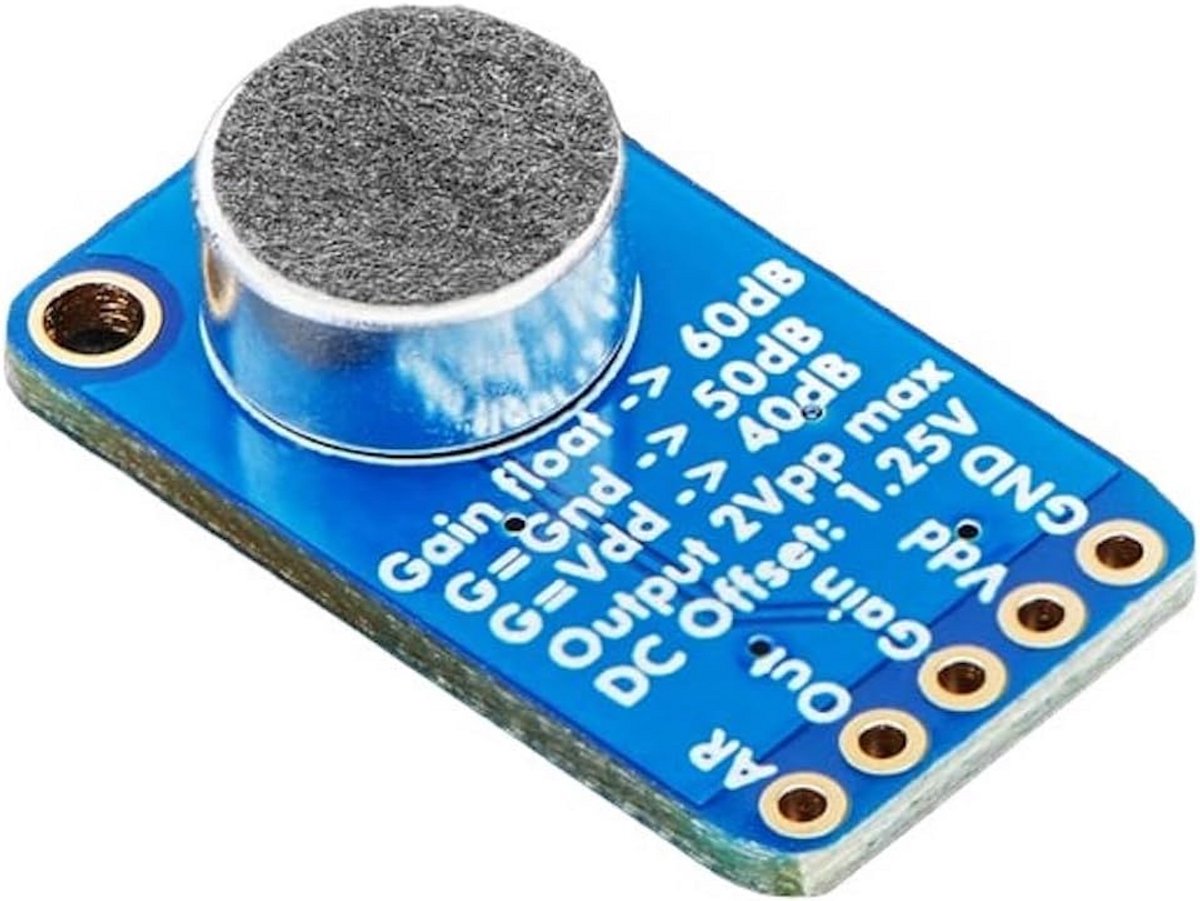 Electret Microfoon Versterker met Automatische Gain Controle voor Arduino