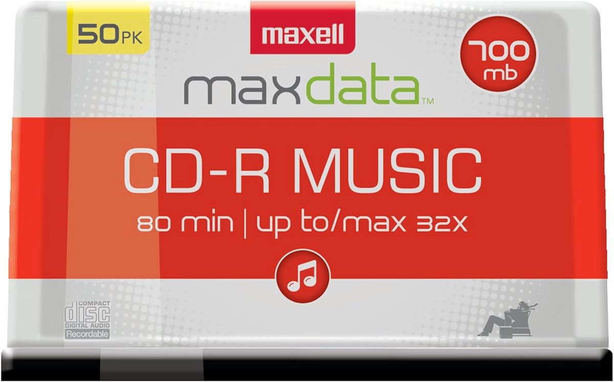 Navelbare CD-RW Schijven met 700 MB Opslag en 32x Snelheid - 50 Stuks