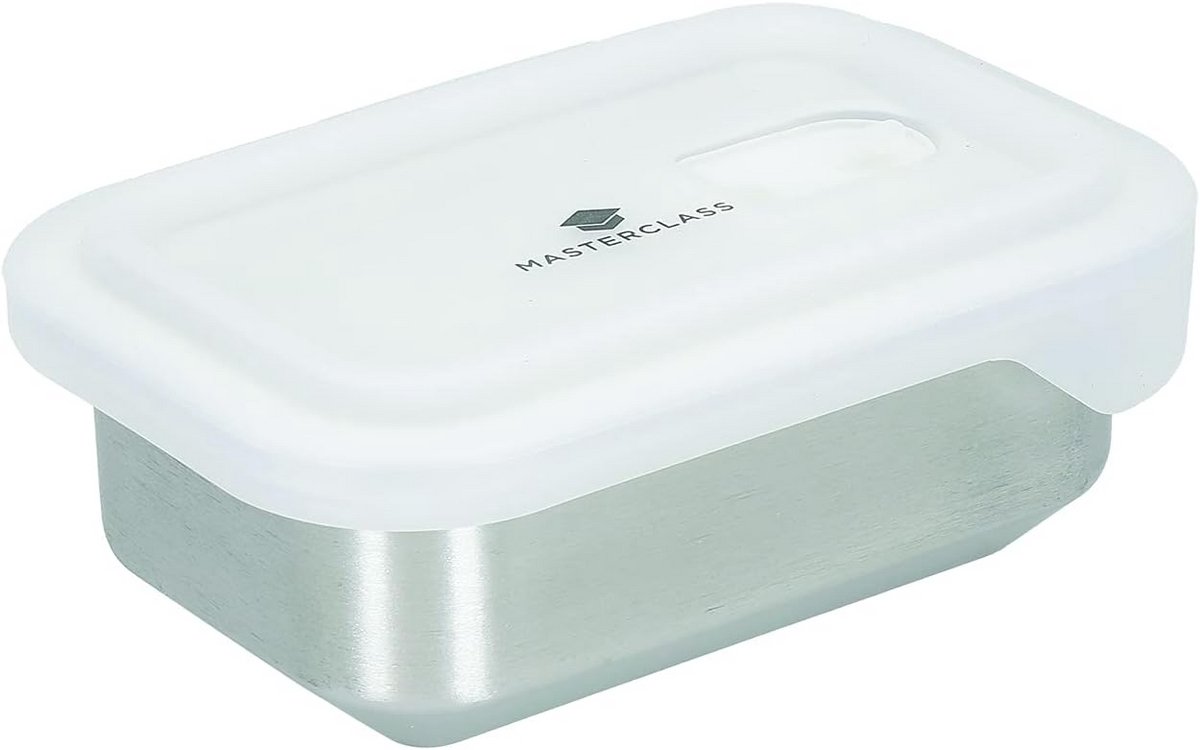 RVS Opslagbox met Luchtdicht Deksel 500ml - Oven, Magnetron & Vriezerbestendig