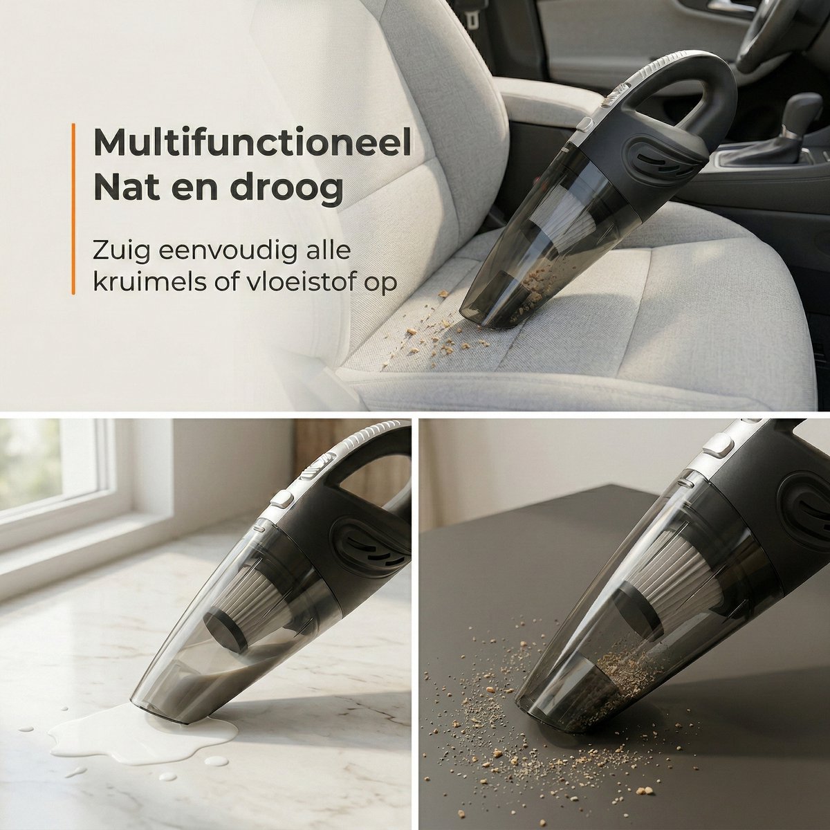 Kruimelzuiger Zedar S300 Snoerloze Handstofzuiger met 4 - afbeelding 2