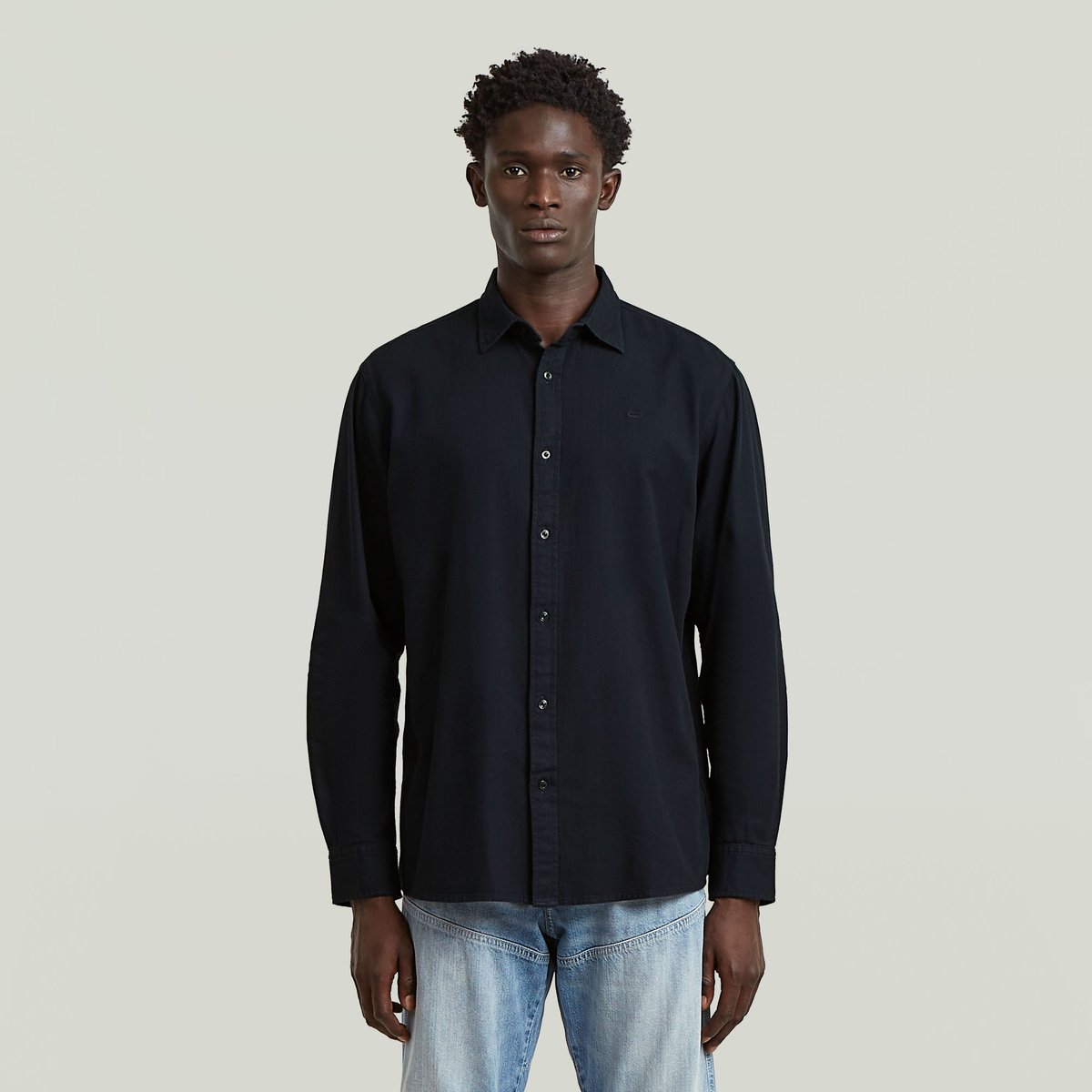 G-Star Clean Regular Shirt ls Heren Overhemd Salute Gd