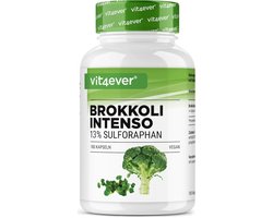 Broccoli-Extract - 180 Capsules - 1300 mg per Dagdosering - 13% Sulforafaan - Broccolikiemen - Hooggedoseerd - Vegan - Zonder onnodige Toevoegingen