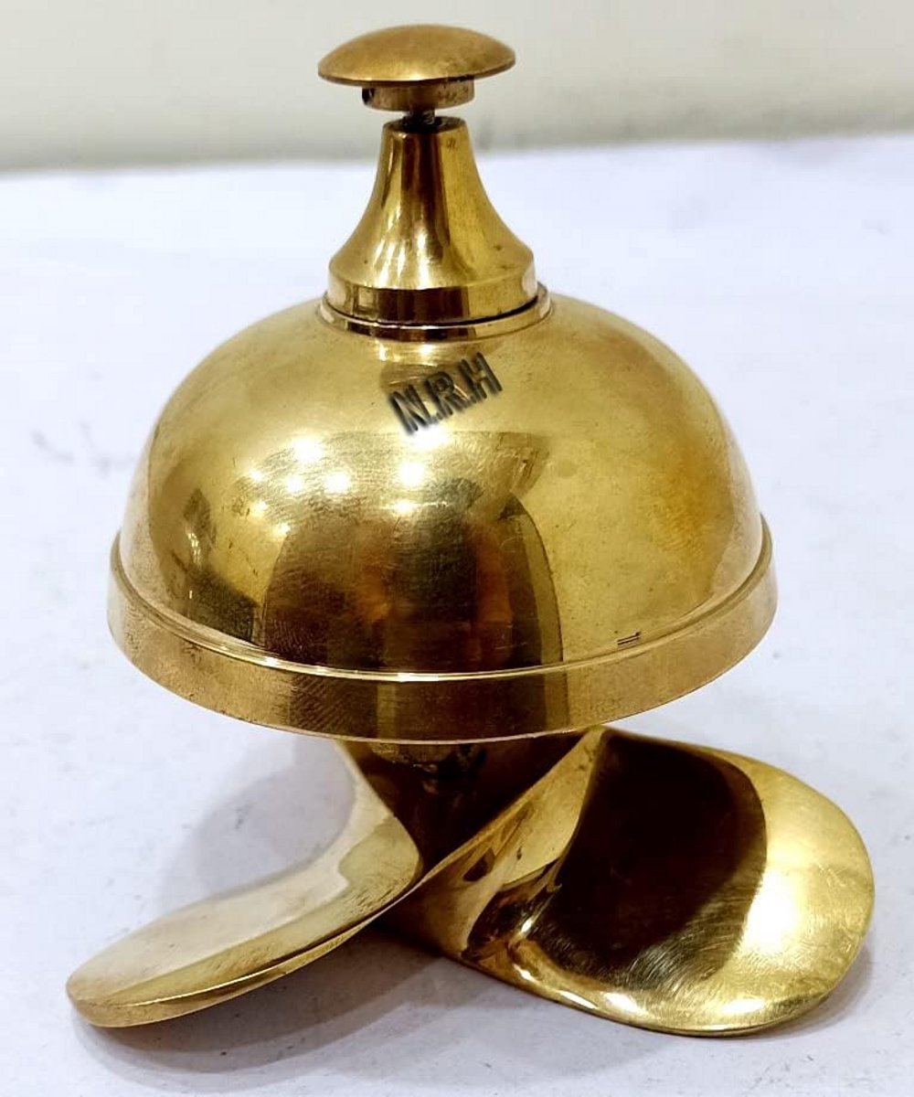 Servicebel voor Balie en Receptie - Klassieke Metalen Bel voor Hotels, Kantoren en Winkels