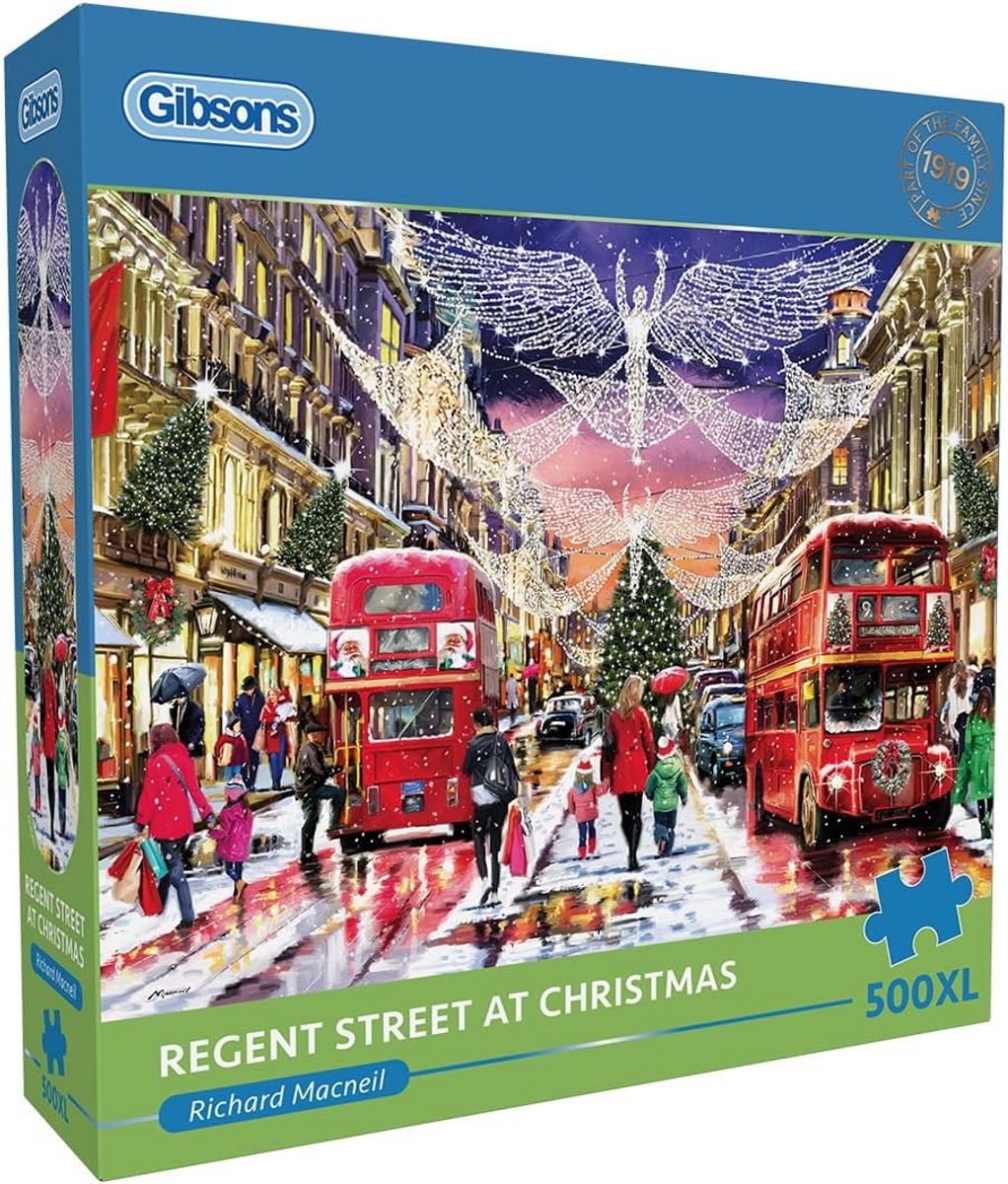 Kerstmarkt Legpuzzel 500 Stukjes - Prachtig Wintertafereel