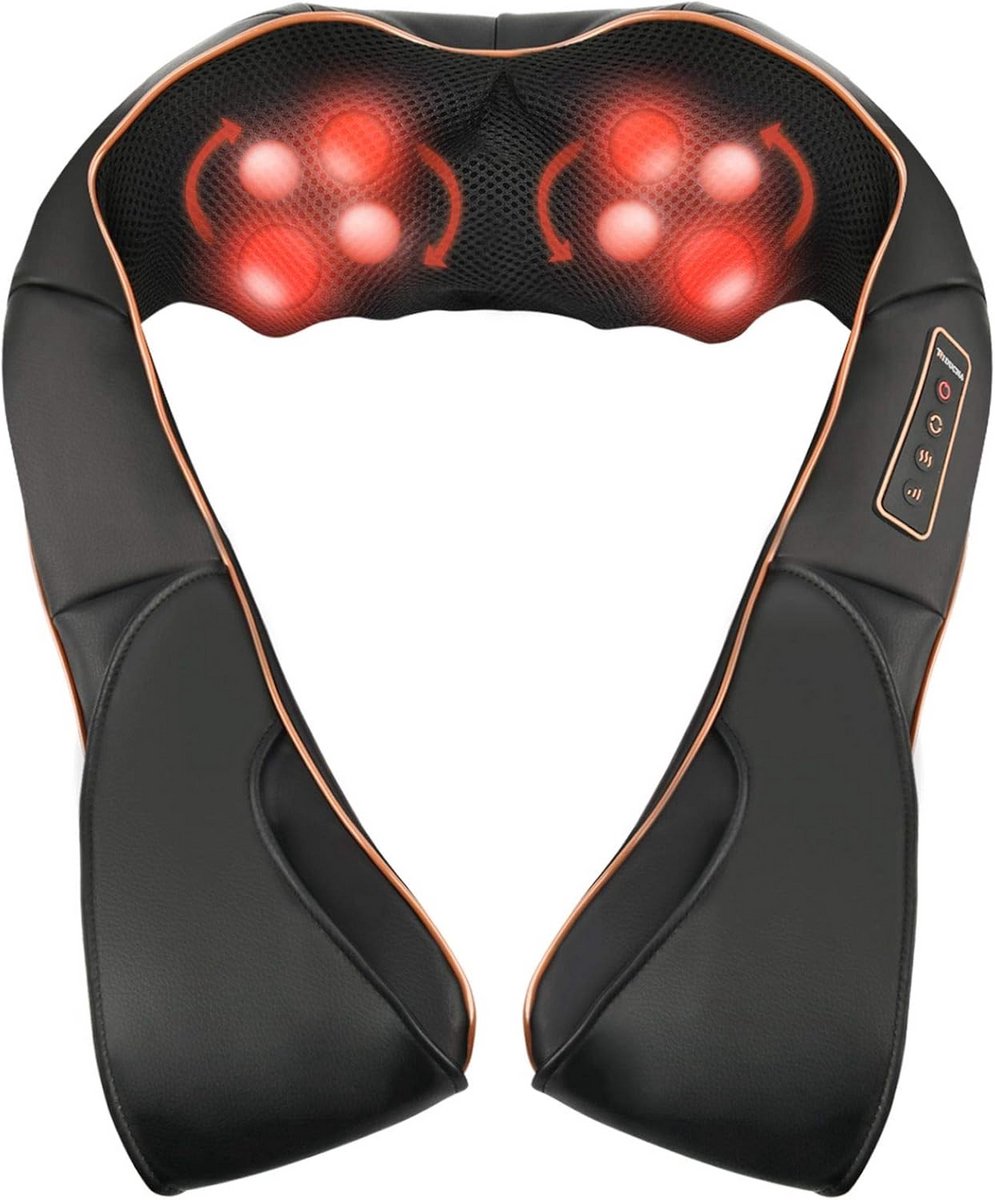 Deep Tissue Shiatsu Massageapparaat met Warmtefunctie voor Nek Rug en Schouders