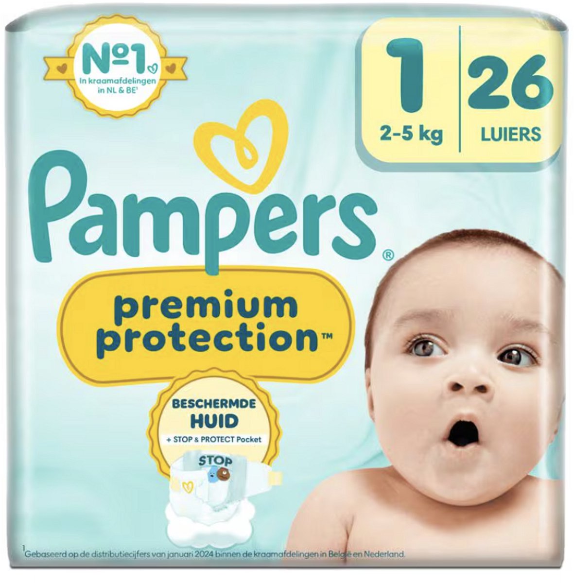 Pampers Premium Protection Maandbox maat 1