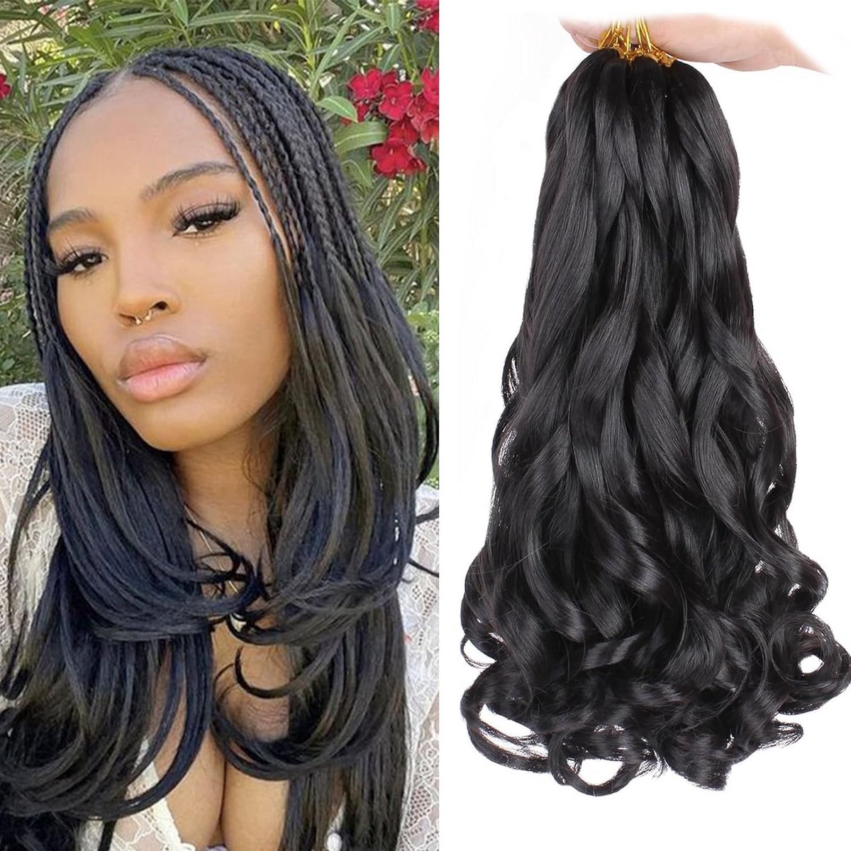10 Inch Krullend Vlecht Haar Synthetisch Losse Golf Extensions voor Crochet Braids