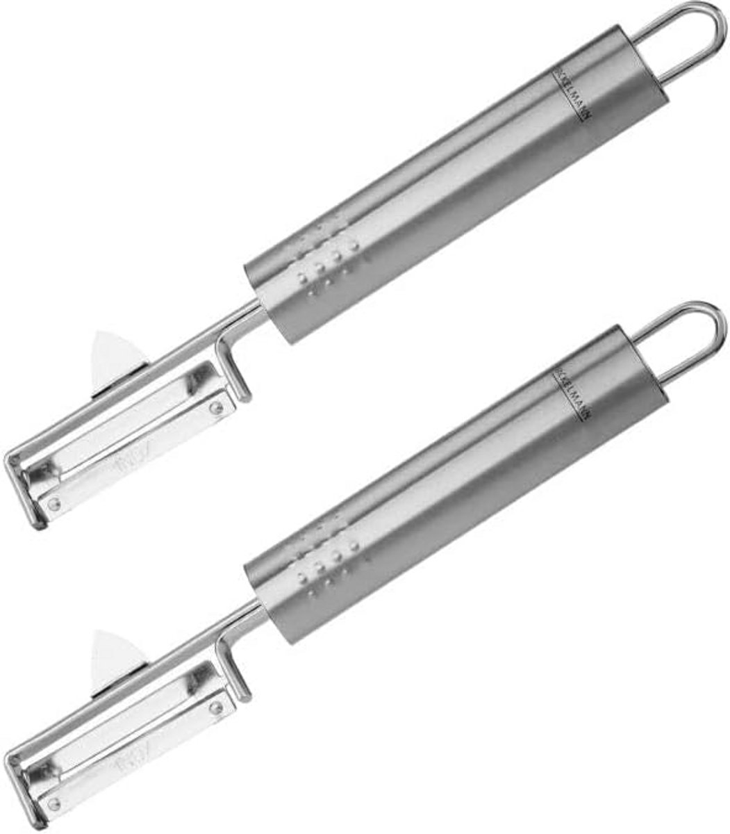Set van 2 RVS Groenteschillers en Aardappeldunschillers - Keukengerei
