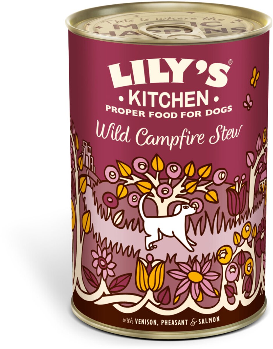 Lily's Kitchen Lily's Kitchen Hondenvoer Nat Wild Campfire Stew Hert - Fazant - Zalm - 400 gr