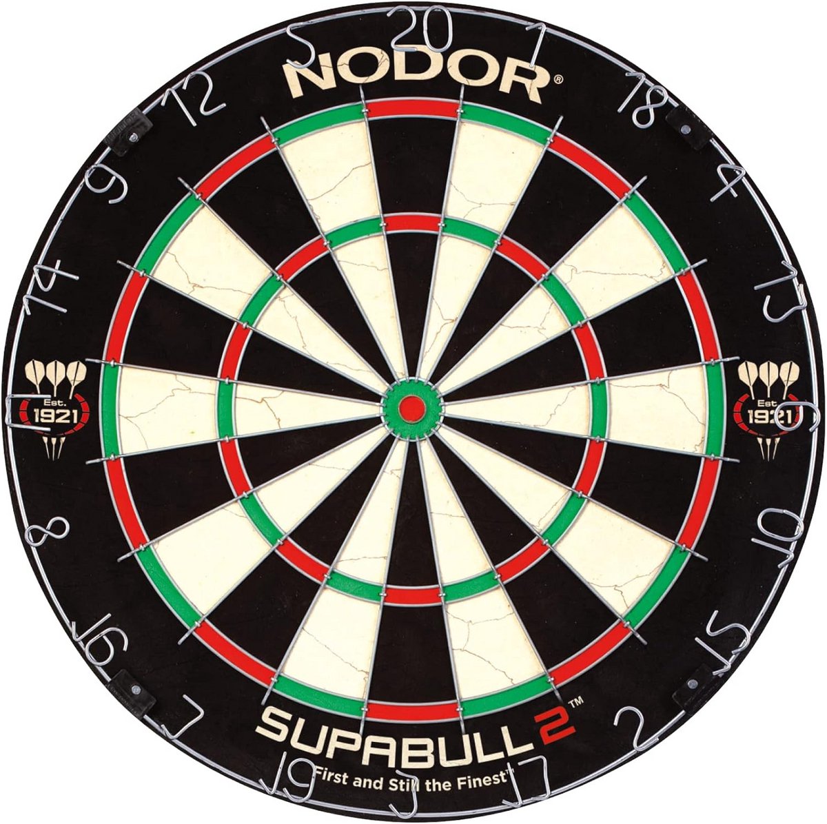 Professioneel Varkenshaar Dartbord met Stapelvrije Bulseye